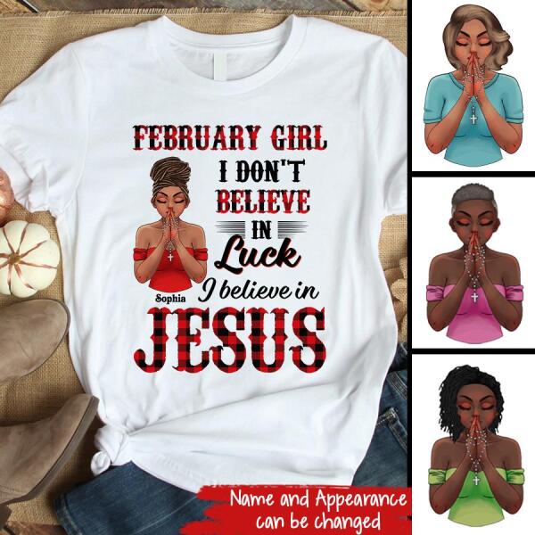 Custom February Birthday Shirt For Woman, Queens Are Born In February Gifts, Melanin Afro Woman Shirt, Black Girl Tee, Afro Queen Gift