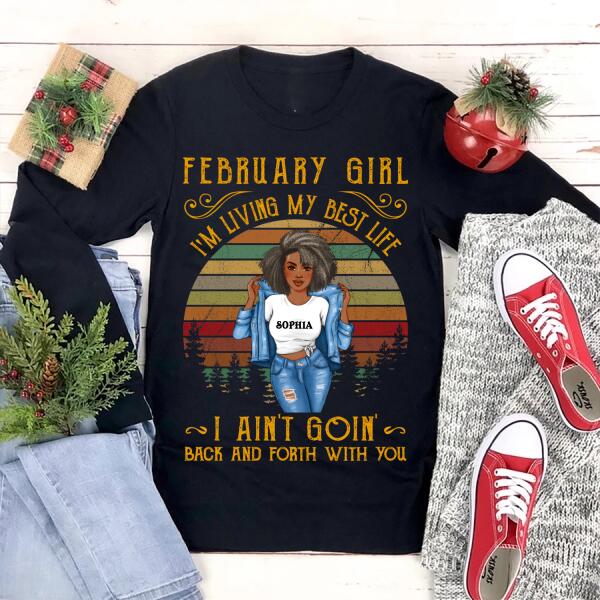 February Birthday Shirt, Custom Birthday Shirt, Queens Born In February, February Birthday Shirts For Woman, February Birthday Gifts