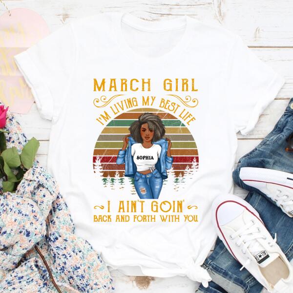 March Birthday Shirt, Custom Birthday Shirt, Queens Born In March, March Birthday Shirts For Woman, March Birthday Gifts
