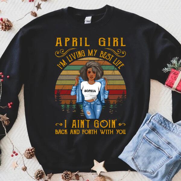 April Birthday Shirt, Custom Birthday Shirt, Queens Born In April, April Birthday Shirts For Woman, April Birthday Gifts
