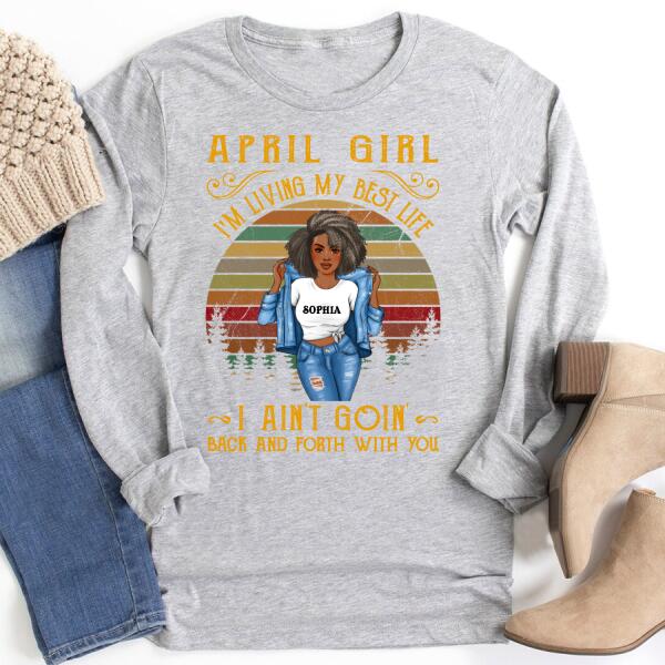 April Birthday Shirt, Custom Birthday Shirt, Queens Born In April, April Birthday Shirts For Woman, April Birthday Gifts