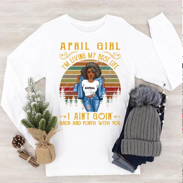 April Birthday Shirt, Custom Birthday Shirt, Queens Born In April, April Birthday Shirts For Woman, April Birthday Gifts