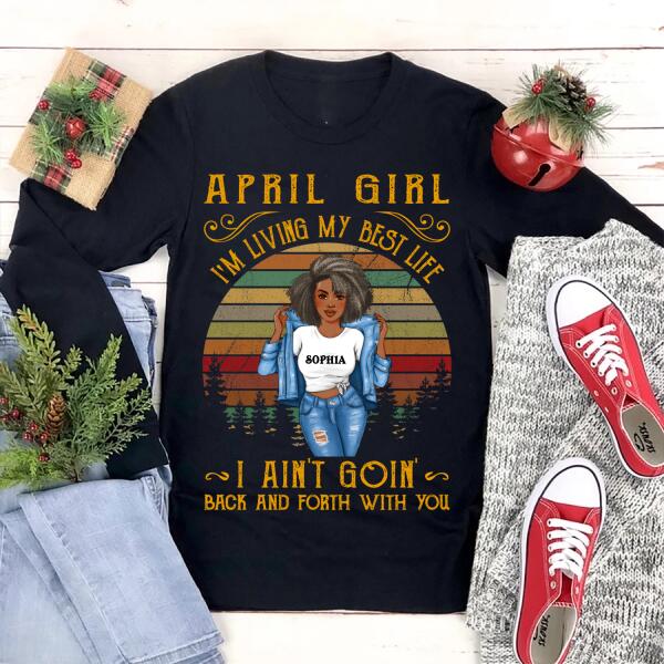 April Birthday Shirt, Custom Birthday Shirt, Queens Born In April, April Birthday Shirts For Woman, April Birthday Gifts