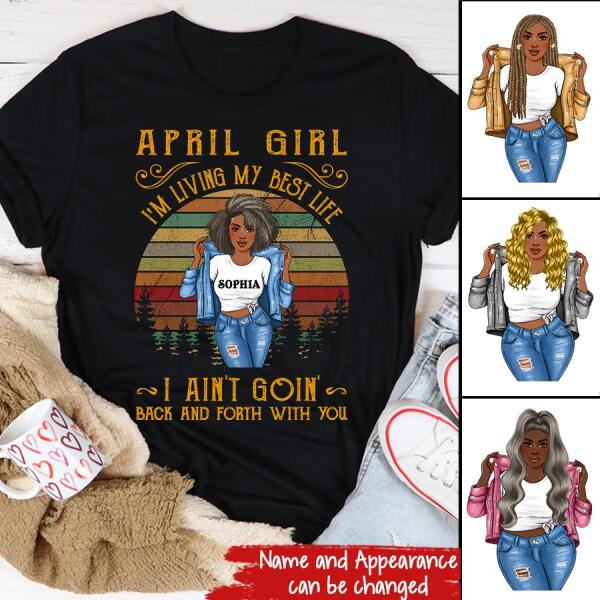April Birthday Shirt, Custom Birthday Shirt, Queens Born In April, April Birthday Shirts For Woman, April Birthday Gifts