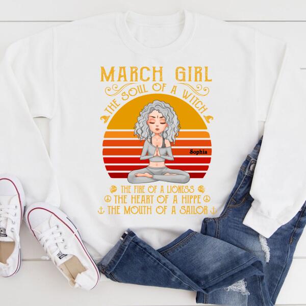 March Birthday Shirt, Custom Birthday Shirt, Queens Born In March, March Birthday Shirts For Woman, March Birthday Gifts