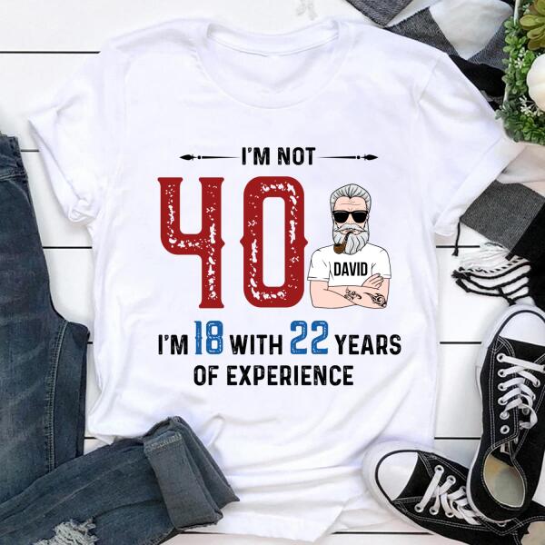40th birthday shirts for men, Custom Birthday Shirts, Turning 40 Shirt, 40 And Fabulous Shirt, 40th Birthday Shirts For Him