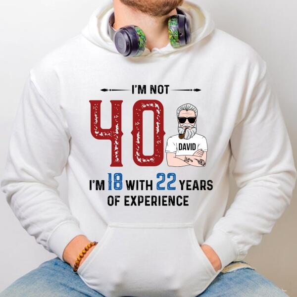 40th birthday shirts for men, Custom Birthday Shirts, Turning 40 Shirt, 40 And Fabulous Shirt, 40th Birthday Shirts For Him