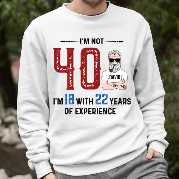 40th birthday shirts for men, Custom Birthday Shirts, Turning 40 Shirt, 40 And Fabulous Shirt, 40th Birthday Shirts For Him