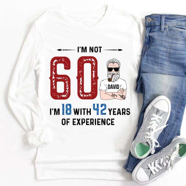60th birthday shirts for men, Custom Birthday Shirts, Turning 60 Shirt, 60 And Fabulous Shirt, 40th Birthday Shirts For Him