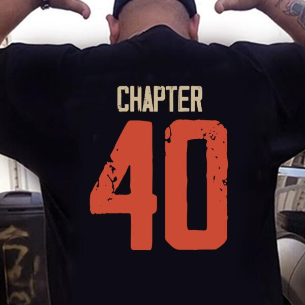 Chapter 40, Fabulous Since 1983 40th Birthday Unique T Shirt For Man, His Gifts For 40 Years Old, Turning 40 Birthday Cotton Shirt