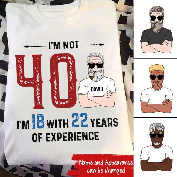40th birthday shirts for men, Custom Birthday Shirts, Turning 40 Shirt, 40 And Fabulous Shirt, 40th Birthday Shirts For Him