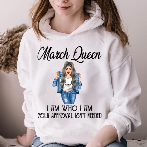 March Birthday Shirt, Custom Birthday Shirt, Queens Born In March, March Birthday Shirts For Woman, March Birthday Gifts
