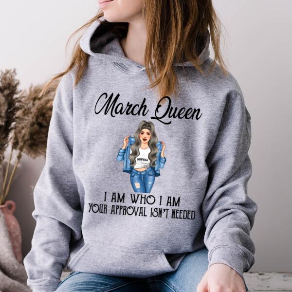March Birthday Shirt, Custom Birthday Shirt, Queens Born In March, March Birthday Shirts For Woman, March Birthday Gifts
