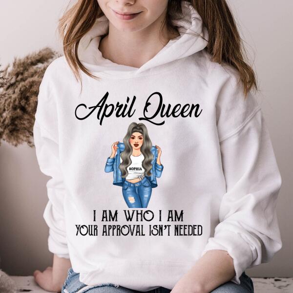 April Birthday Shirt, Custom Birthday Shirt, Queens Born In April, April Birthday Shirts For Woman, April Birthday Gifts