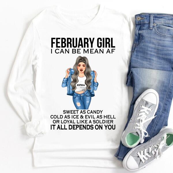 February Birthday Shirt, Custom Birthday Shirt, Queens Born In February, February Birthday Shirts For Woman, February Birthday Gifts