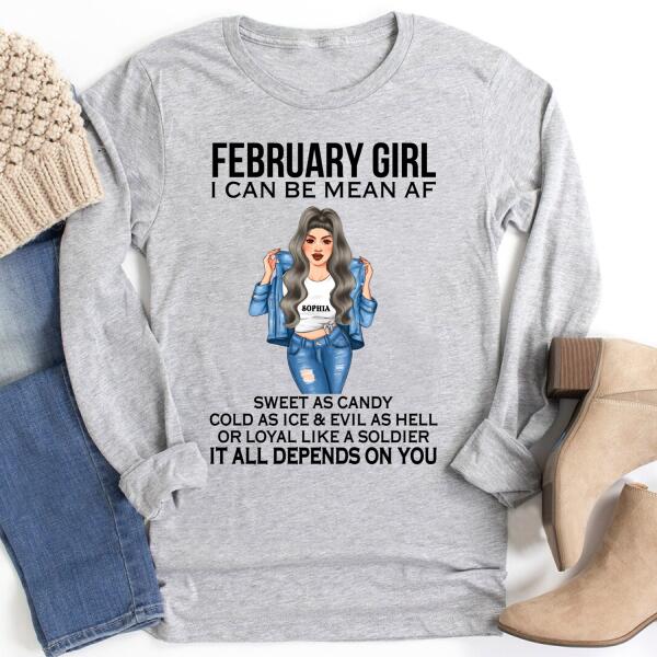 February Birthday Shirt, Custom Birthday Shirt, Queens Born In February, February Birthday Shirts For Woman, February Birthday Gifts