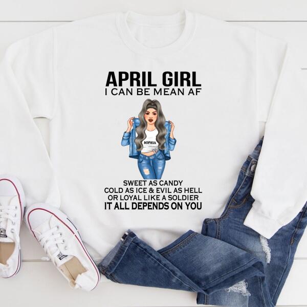 April Birthday Shirt, Custom Birthday Shirt, Queens Born In April, April Birthday Shirts For Woman, April Birthday Gifts