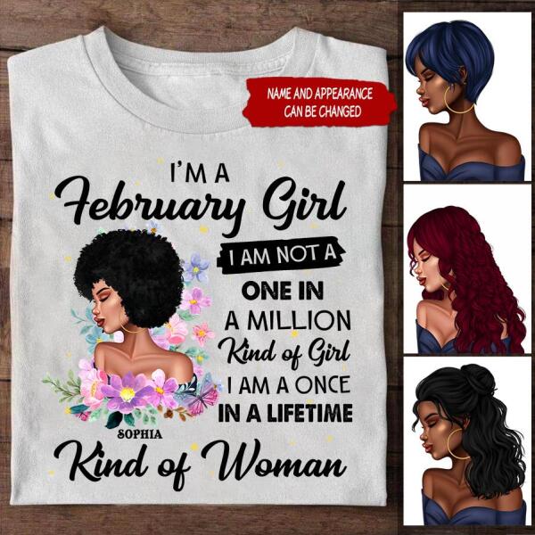 Custom January Birthday Shirt For Woman, Queens Are Born In January Gifts, Melanin Afro Woman Shirt, Black Girl Tee, Afro Queen Gift