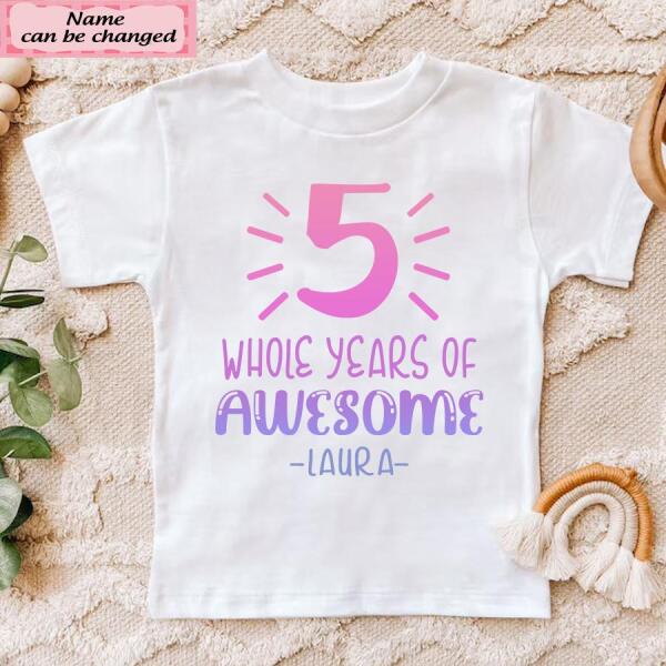 5th Birthday Shirt, Custom Birthday Shirt, Five Birthday Shirt, 5th Birthday T Shirt, Baby Shirt