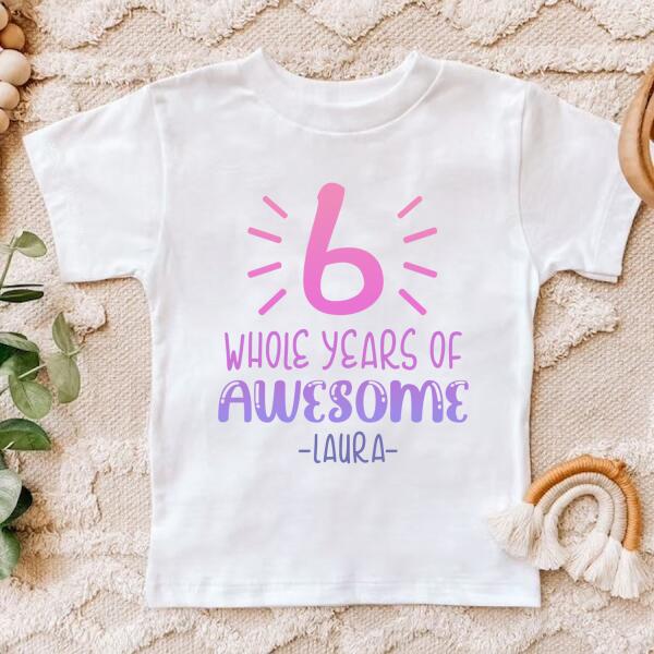 6th Birthday Shirt, Custom Birthday Shirt, Six Birthday Shirt, 6th Birthday T Shirt, Baby Shirt