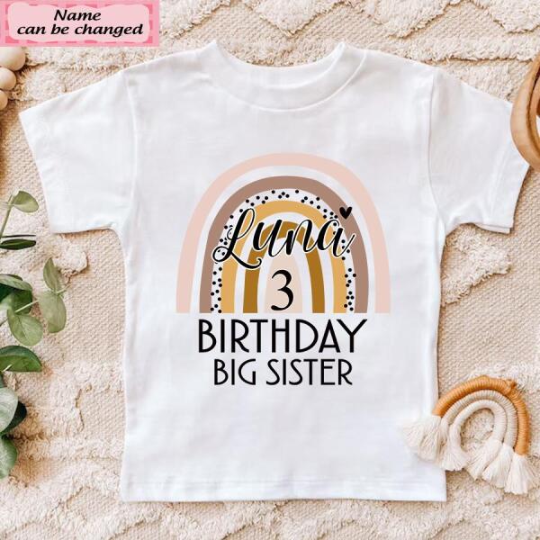 Third Birthday shirt, 3rd Birthday Shirt, Custom Birthday Shirt, Rainbow Shirt, Three Birthday Shirt, 3rd Birthday T Shirt, Baby Shirt