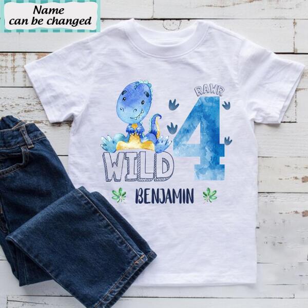 4th Birthday Shirt, Custom Birthday Shirt, Dinosaur Birthday Shirt, Four Birthday Shirt, 4th Birthday T Shirt, Baby Shirt