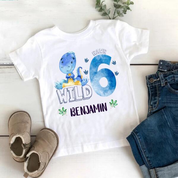 6th Birthday Shirt, Custom Birthday Shirt, Dinosaur Birthday Shirt, Six Birthday Shirt, 6th Birthday T Shirt, Baby Shirt