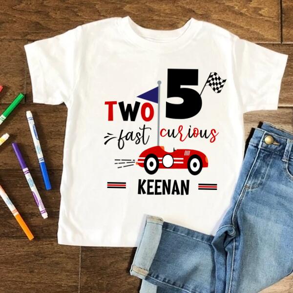 5th Birthday Shirt, Custom Birthday Shirt, Race Car Birthday Shirt, Five Birthday Shirt, 5th Birthday T Shirt, Baby Shirt