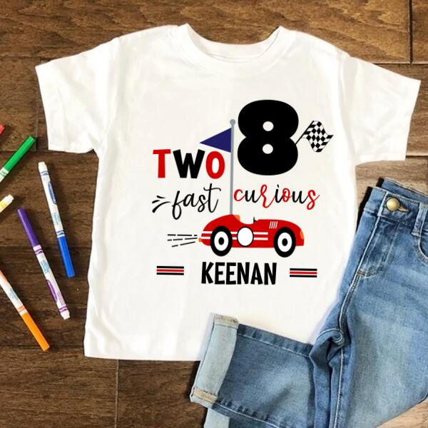 8th Birthday Shirt, Custom Birthday Shirt, Race Car Birthday Shirt, Eight Birthday Shirt, 8th Birthday T Shirt, Baby Shirt
