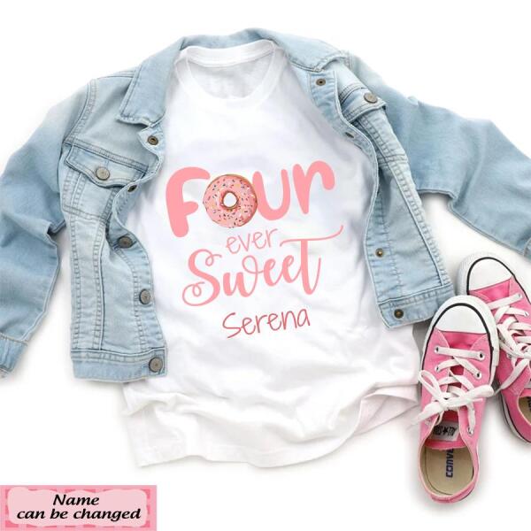 4th Birthday Shirt, Custom Birthday Shirt, Sweet Birthday Shirt, Four Birthday Shirt, 4th Birthday T Shirt, Baby Shirt
