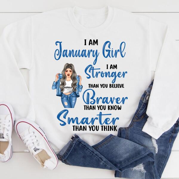 Custom January Birthday Shirt For Woman, Queens Are Born In January Gifts, Melanin Afro Woman Shirt, Black Girl Tee, Afro Queen Gift