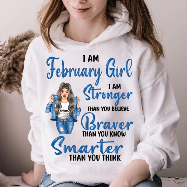 February Birthday Shirt, Custom Birthday Shirt, Queens Born In February, February Birthday Shirts For Woman, February Birthday Gifts