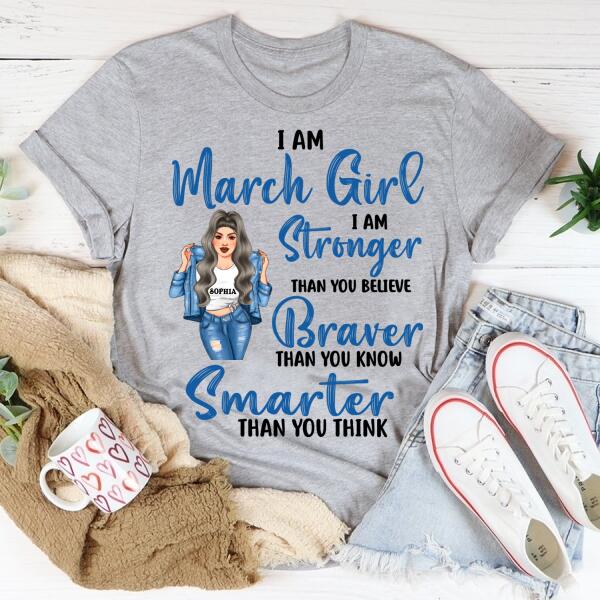 March Birthday Shirt, Custom Birthday Shirt, Queens Born In March, March Birthday Shirts For Woman, March Birthday Gifts