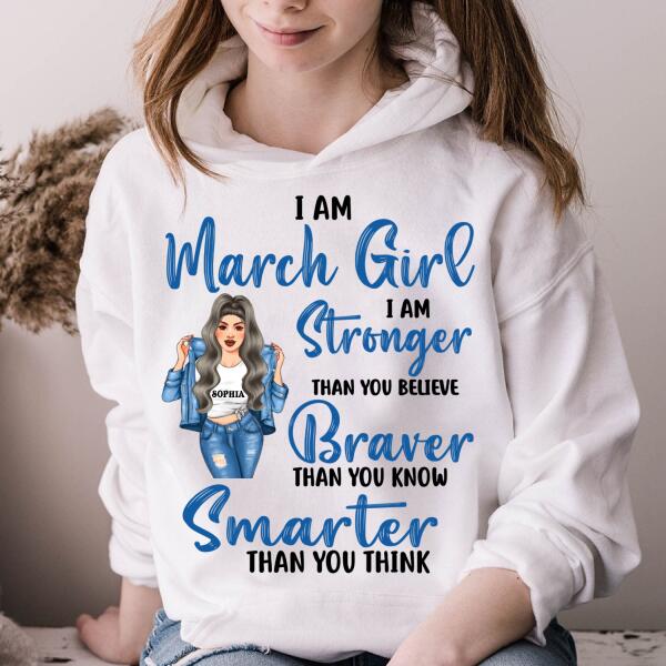 March Birthday Shirt, Custom Birthday Shirt, Queens Born In March, March Birthday Shirts For Woman, March Birthday Gifts