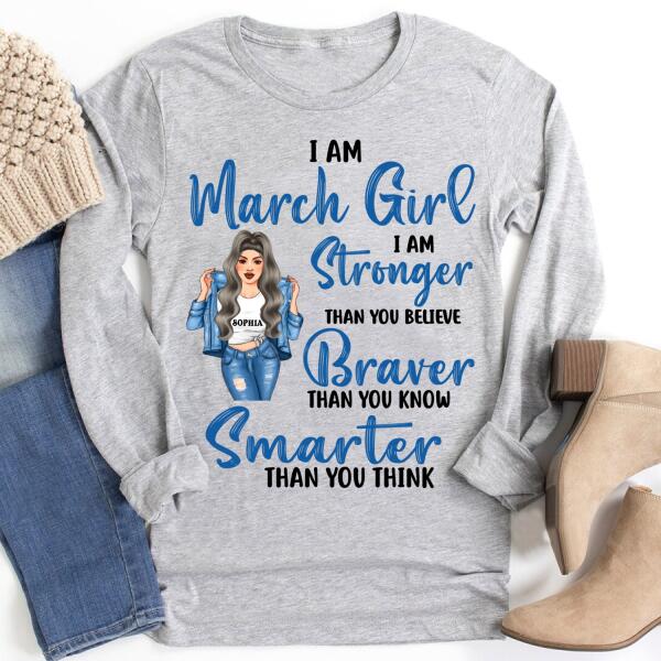 March Birthday Shirt, Custom Birthday Shirt, Queens Born In March, March Birthday Shirts For Woman, March Birthday Gifts