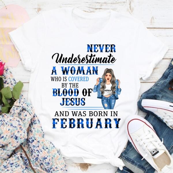 February Birthday Shirt, Custom Birthday Shirt, Queens Born In February, February Birthday Shirts For Woman, February Birthday Gifts