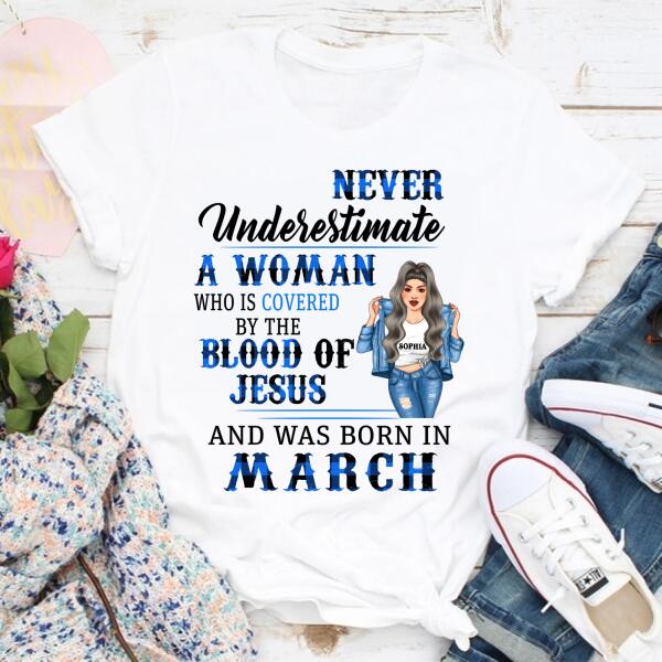 March Birthday Shirt, Custom Birthday Shirt, Queens Born In March, March Birthday Shirts For Woman, March Birthday Gifts