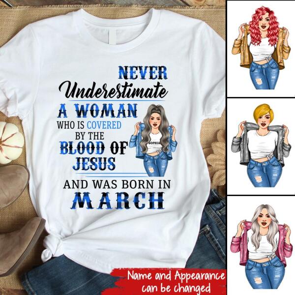 March Birthday Shirt, Custom Birthday Shirt, Queens Born In March, March Birthday Shirts For Woman, March Birthday Gifts
