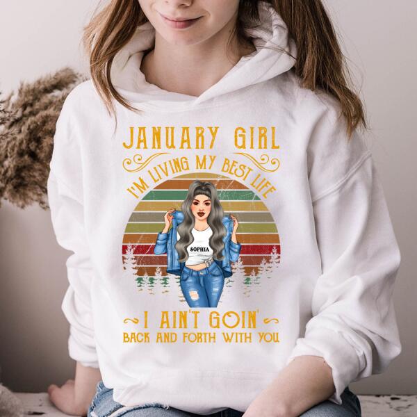 Custom January Birthday Shirt For Woman, Queens Are Born In January Gifts, Melanin Afro Woman Shirt, Black Girl Tee, Afro Queen Gift