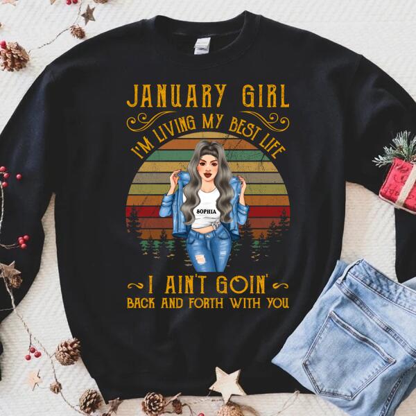 Custom January Birthday Shirt For Woman, Queens Are Born In January Gifts, Melanin Afro Woman Shirt, Black Girl Tee, Afro Queen Gift