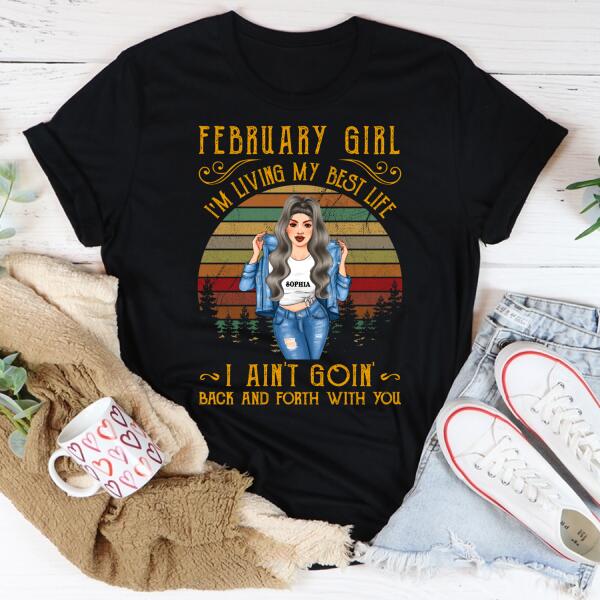 February Birthday Shirt, Custom Birthday Shirt, Queens Born In February, February Birthday Shirts For Woman, February Birthday Gifts