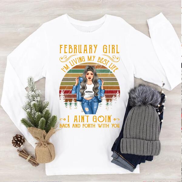 February Birthday Shirt, Custom Birthday Shirt, Queens Born In February, February Birthday Shirts For Woman, February Birthday Gifts