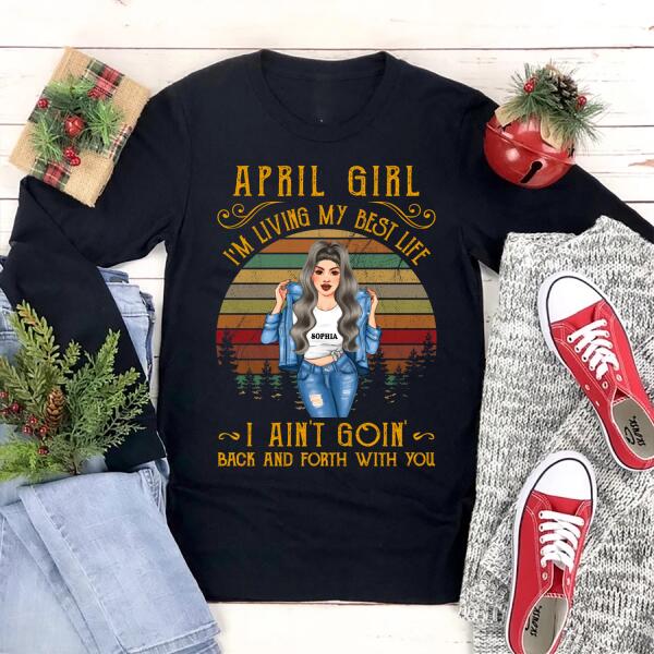 April Birthday Shirt, Custom Birthday Shirt, Queens Born In April, April Birthday Shirts For Woman, April Birthday Gifts