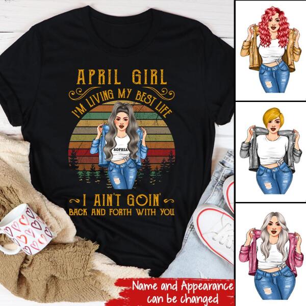 April Birthday Shirt, Custom Birthday Shirt, Queens Born In April, April Birthday Shirts For Woman, April Birthday Gifts