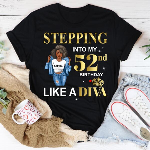 52nd Birthday Shirts For Her, Personalised 52nd Birthday Gifts-HCT