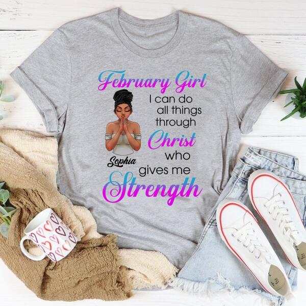 February Birthday Shirt, Custom Birthday Shirt, Queens Born In February, February Birthday Gifts, February shirts for Woman