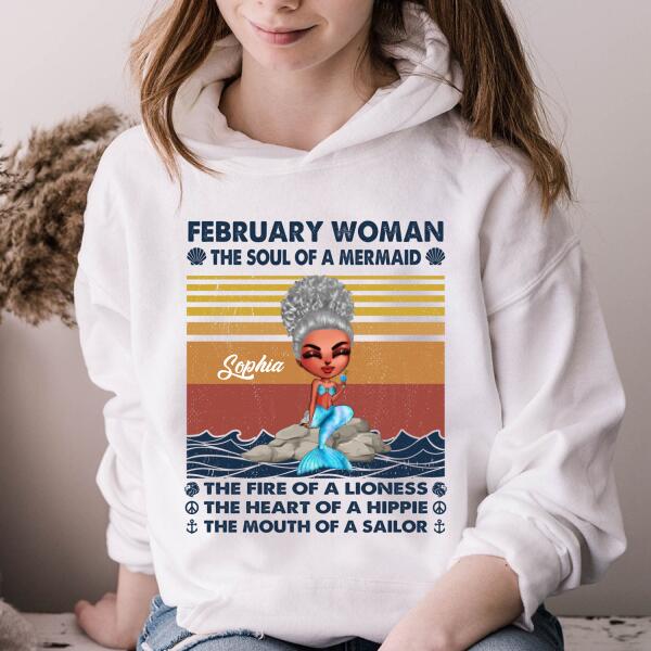 February Birthday Shirt, Custom Birthday Shirt, Queens Born In February, February Birthday Gifts, February shirts for February mermaid, mermaid birthday shirt