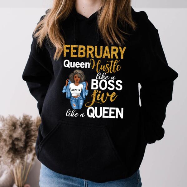 February Birthday Shirt, Custom Birthday Shirt, Queens Born In February, February Birthday Gifts, February shirts for Woman