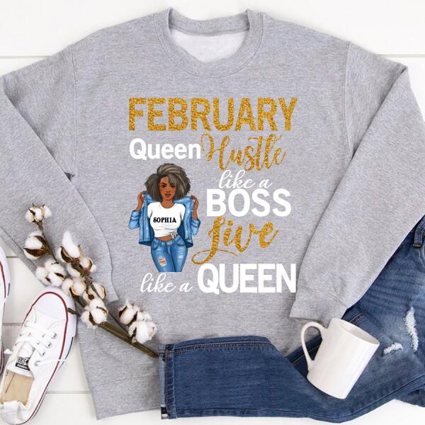 February Birthday Shirt, Custom Birthday Shirt, Queens Born In February, February Birthday Gifts, February shirts for Woman