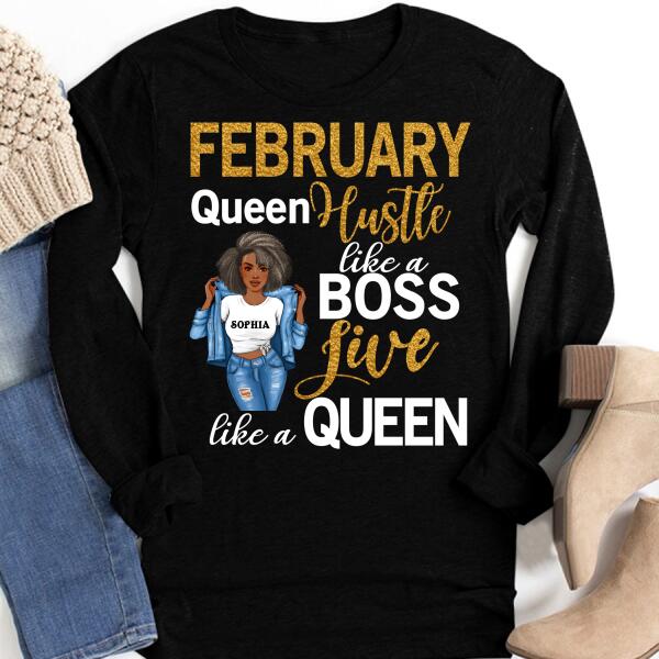 February Birthday Shirt, Custom Birthday Shirt, Queens Born In February, February Birthday Gifts, February shirts for Woman